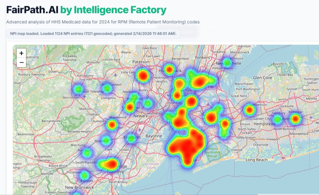 Zoomed map of New York showing provider density in Brooklyn.